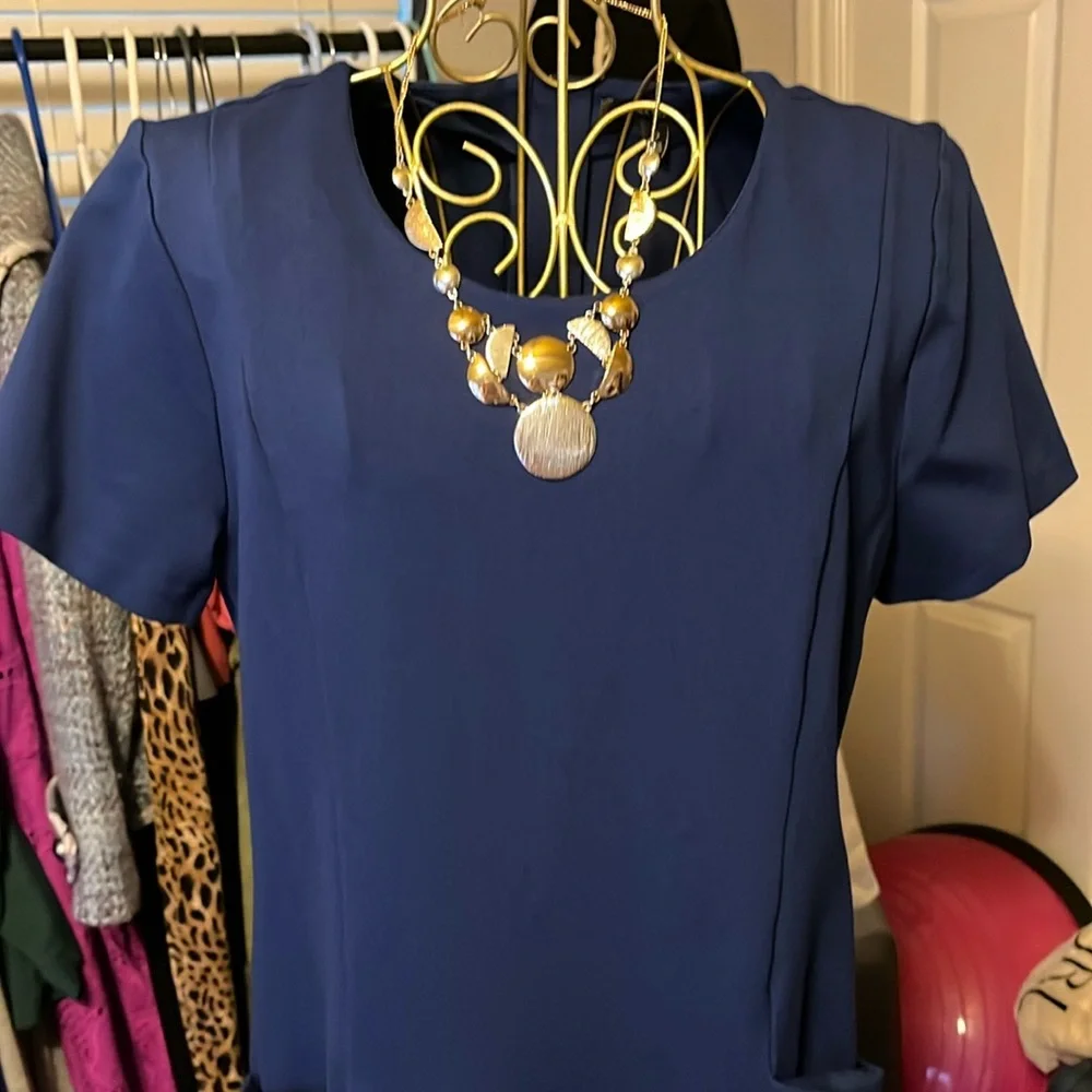 Blue Short Sleeve banana republic dress - Picture 3 of 8
